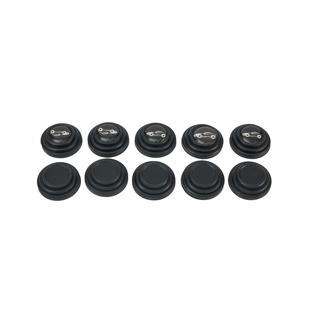 (5 Logo 5 No) 10Pcs Car Door Silicone Anti Shock Pad Universal Car Trunk Sound Insulation 9486291582974