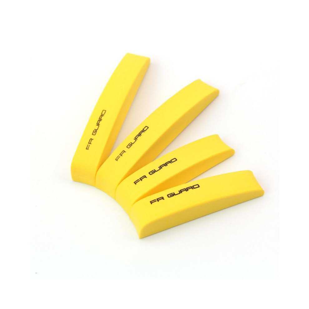 ( Set) 4Pcs Car Door Bumper Strips Edge Guards Eva Foam Anti-Collision Strip Yellow 9486291580529