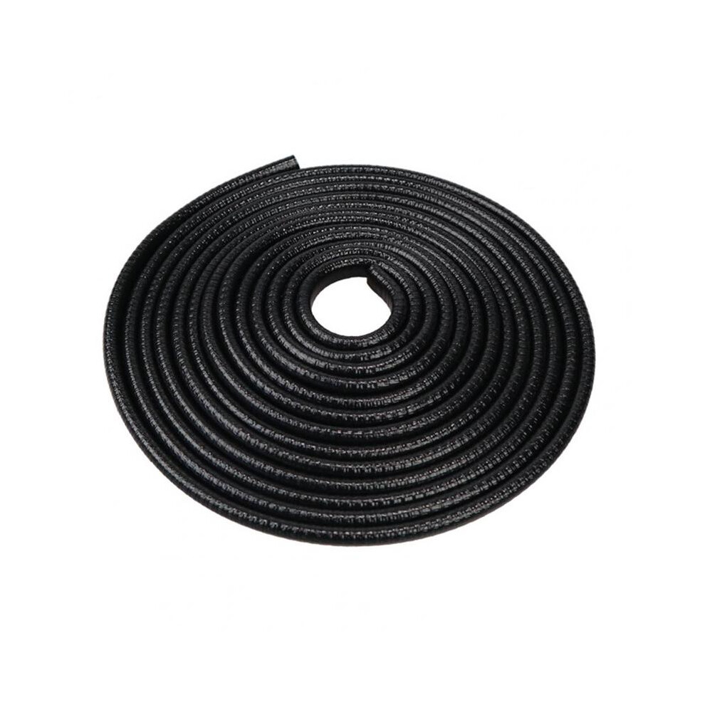 (Black) Universal Car Door Edge Scratch Protector Sealing Strip Guard Trim Automobile Black 9486291583964