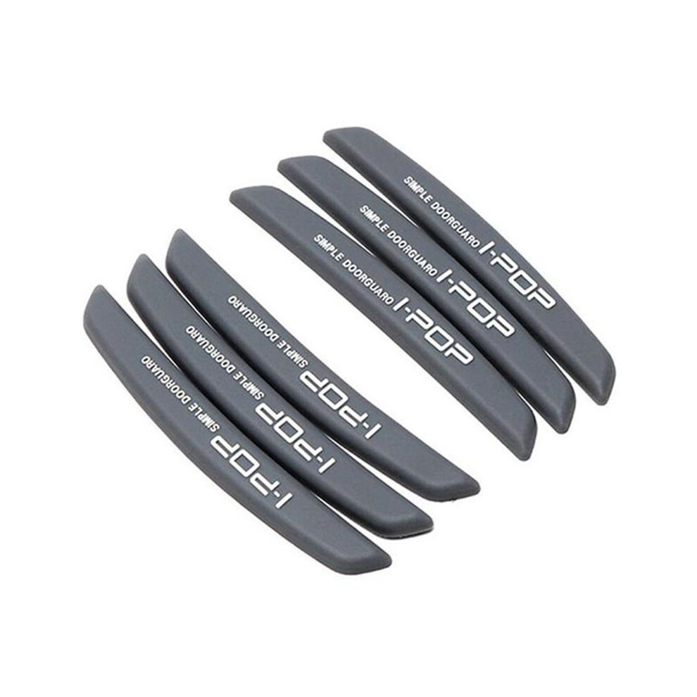 (L) 6Pcs Auto Car Door Edge Protection Guards Anti-Collision Strip Trim Scratch 9486291585296
