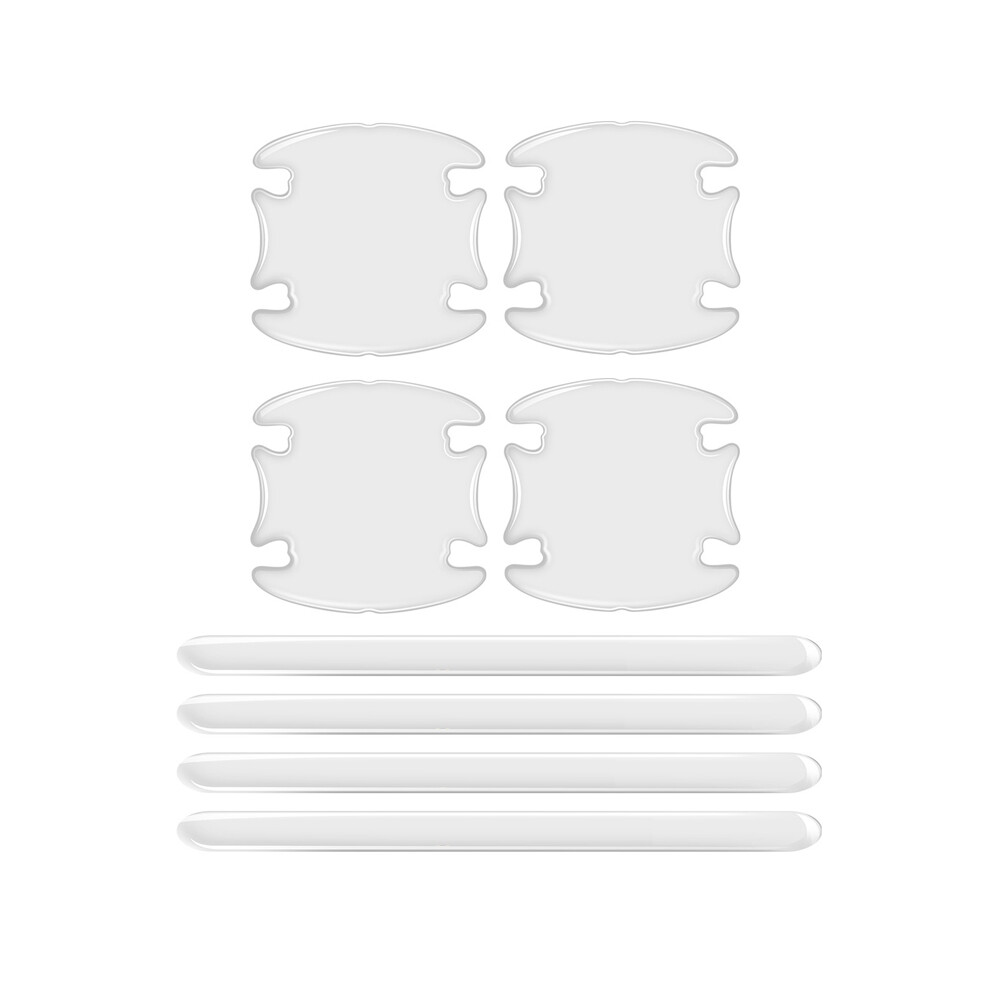 (Strip And Bowl) Car Door Handle Bowl Scratch Protective Invisible Transparent Protector 9486291586750