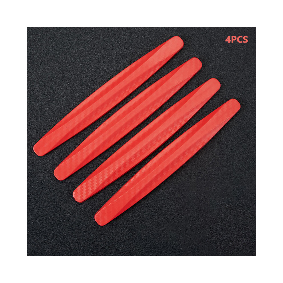 (Red) 4Piece Universal Front Rear Bumper Corner Protector Guard Car Anti-Collision Red 9486291586958