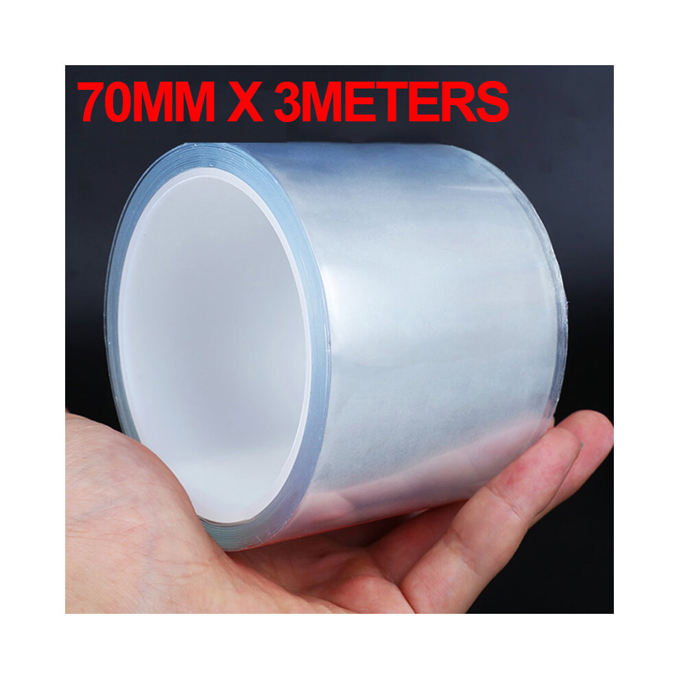 (70Mm X 3M) Car Stickers Door Sill Protector Universal Car Door Edge Sticker Anti 9486291587146