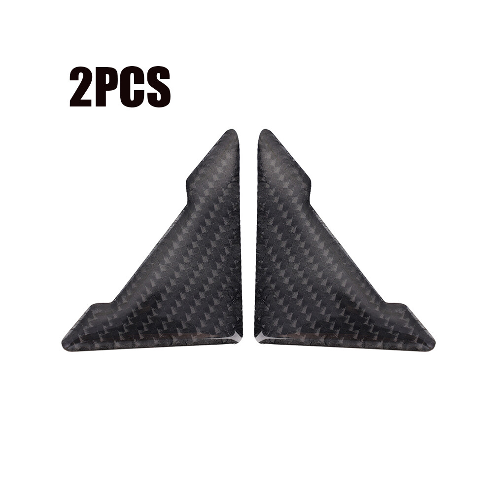 (2Pcs A ) Car Door Corner Protective Cover Anti-Collision Stickers Waterproof Triangle Black 9486291586040