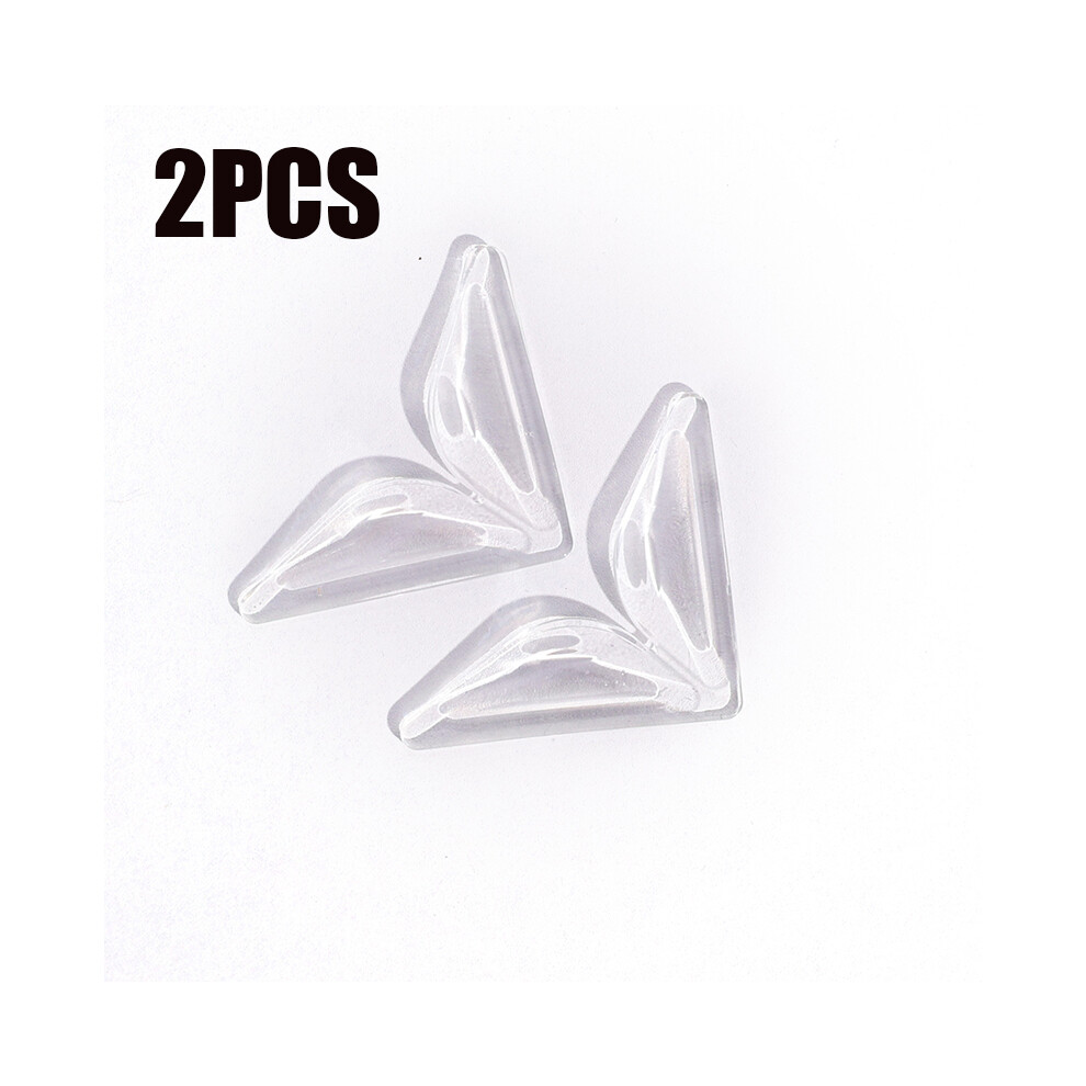 (2Pcs C Transparent) Car Door Corner Protective Cover Anti-Collision Stickers Waterproof Triangle 9486291586071
