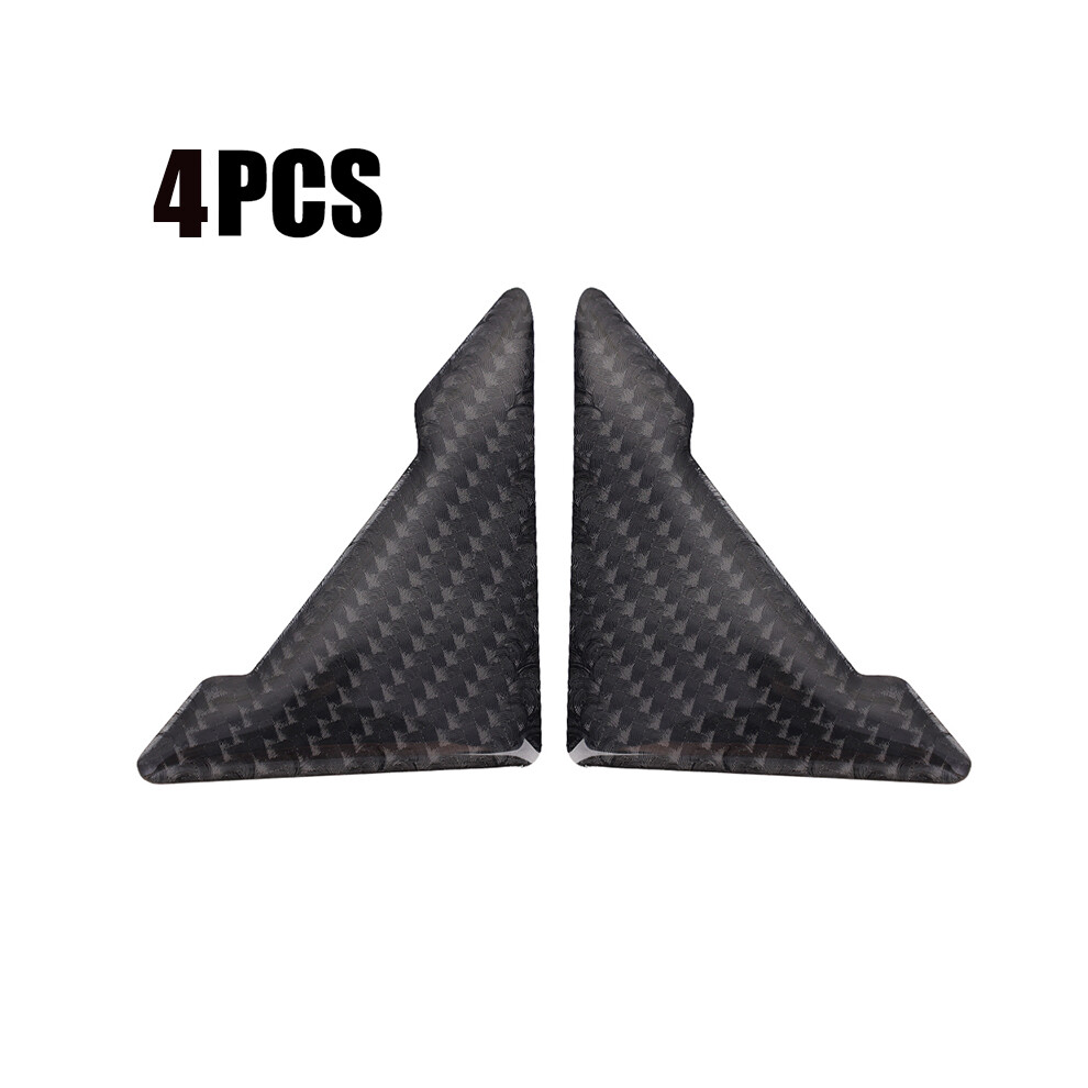 (4Pcs A ) Car Door Corner Protective Cover Anti-Collision Stickers Waterproof Triangle Black 9486291586095
