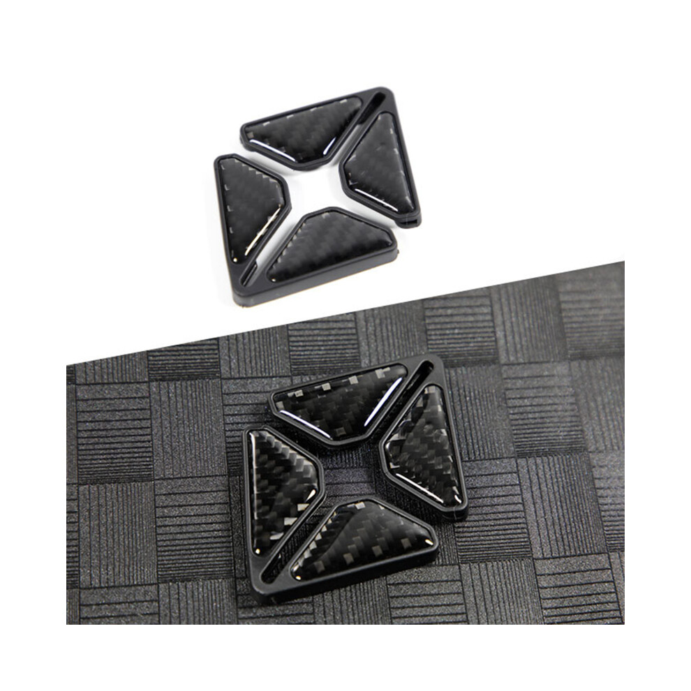 (Black) Universal Car Door Anti-Collision Stickers Carbon Fiber Door Corner Anti-Scratch Black 9486291587238