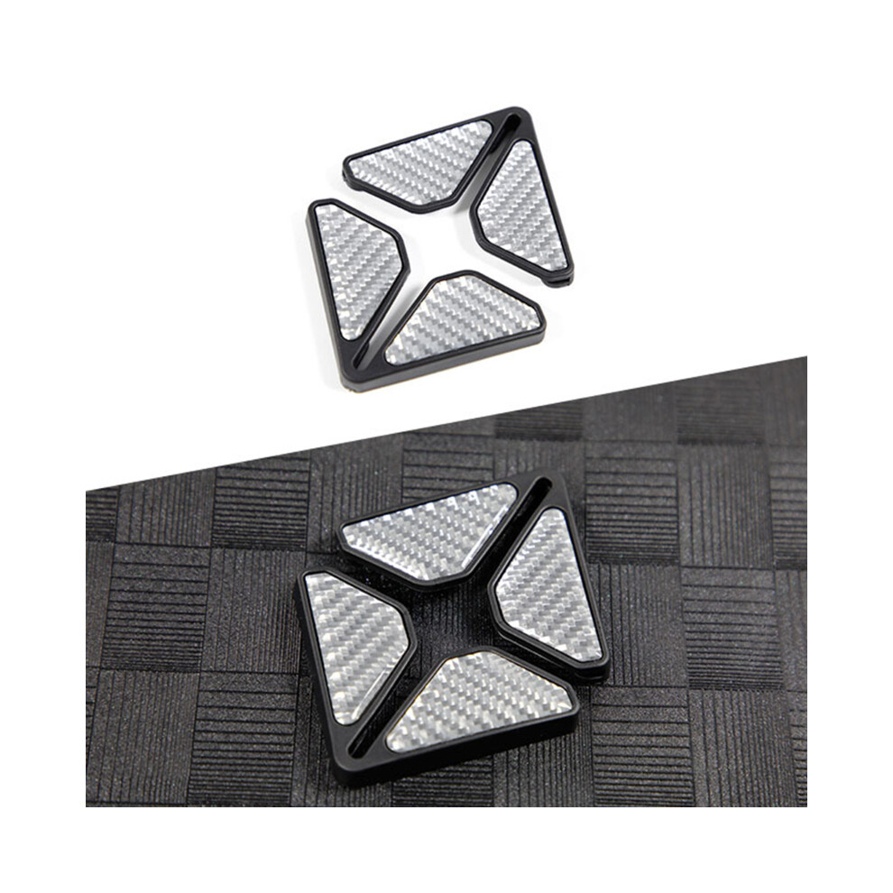(Silver) Universal Car Door Anti-Collision Stickers Carbon Fiber Door Corner Anti-Scratch Silver 9486291587252