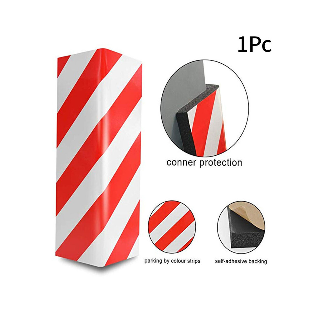 (Red White) New 40x15x1.5cm Car Foam Garage Door Bumper Protection Exterior Anti Scratch-image-OPC-PF96M8Q-NEW