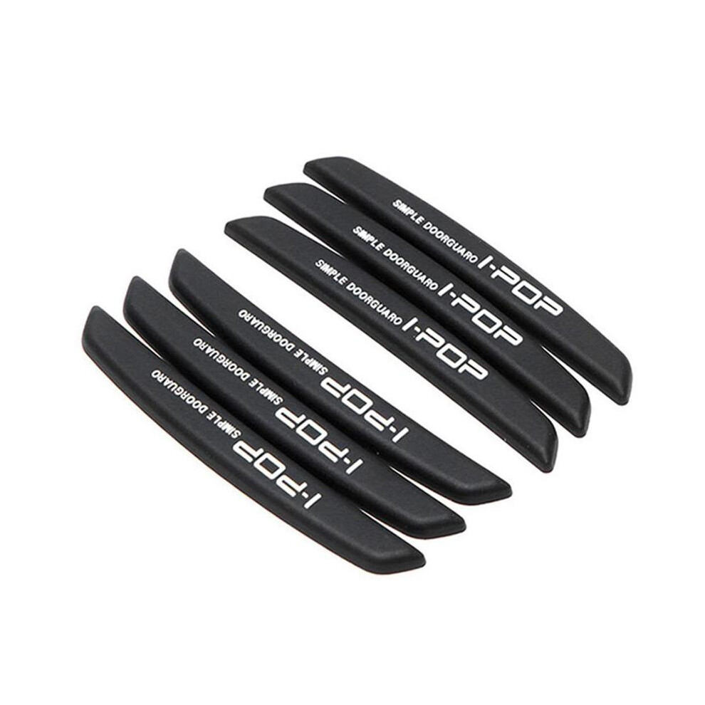 (Wg17-) 6Pcs Auto Car Door Edge Protection Guards Buffer Trim Molding Protection Black 9486291587894
