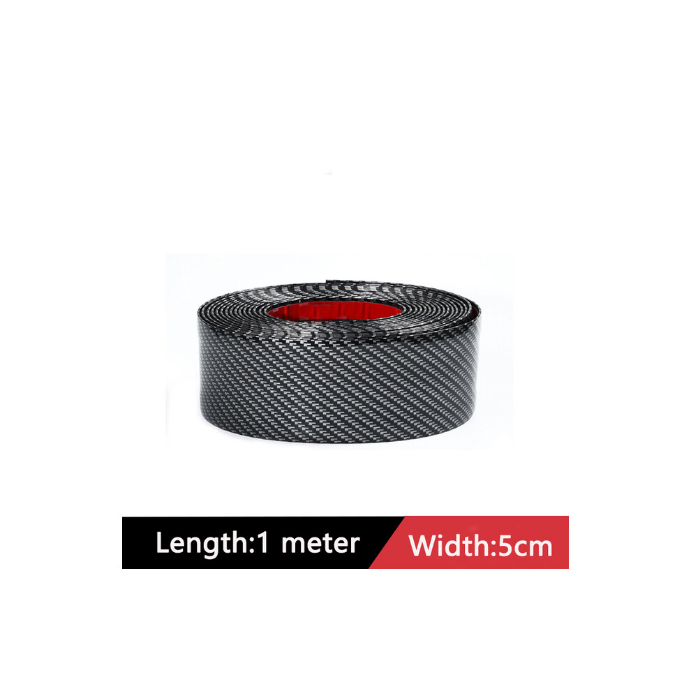 (5Cm ) Car Sticker Car Door Sill Protector Stickers Anti Scratch Strip Carbon Black 9486291587801