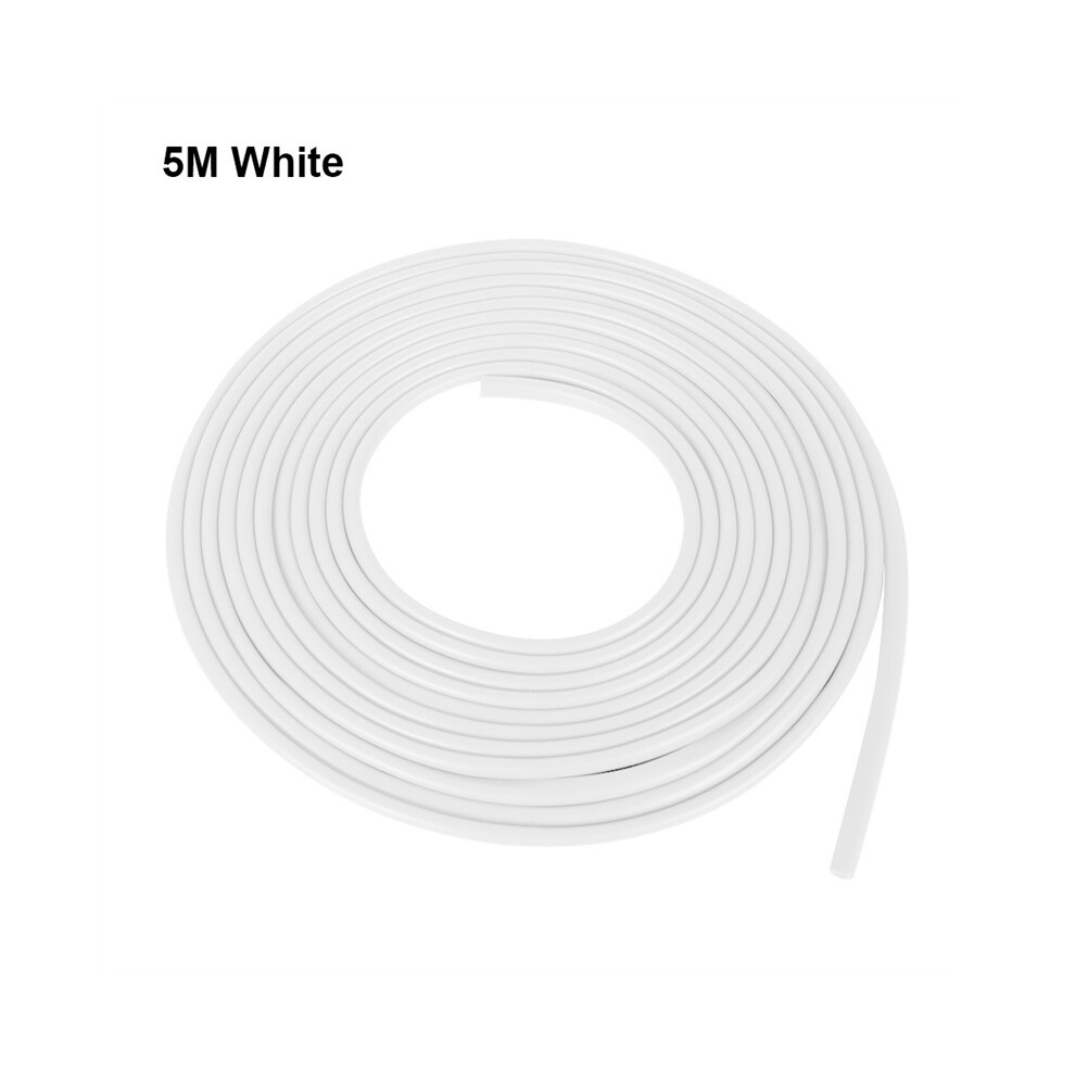 (5M ) 5M Car Door Edge Rubber Scratch Protector Strips Car Styling Mouldings White 9486291588815