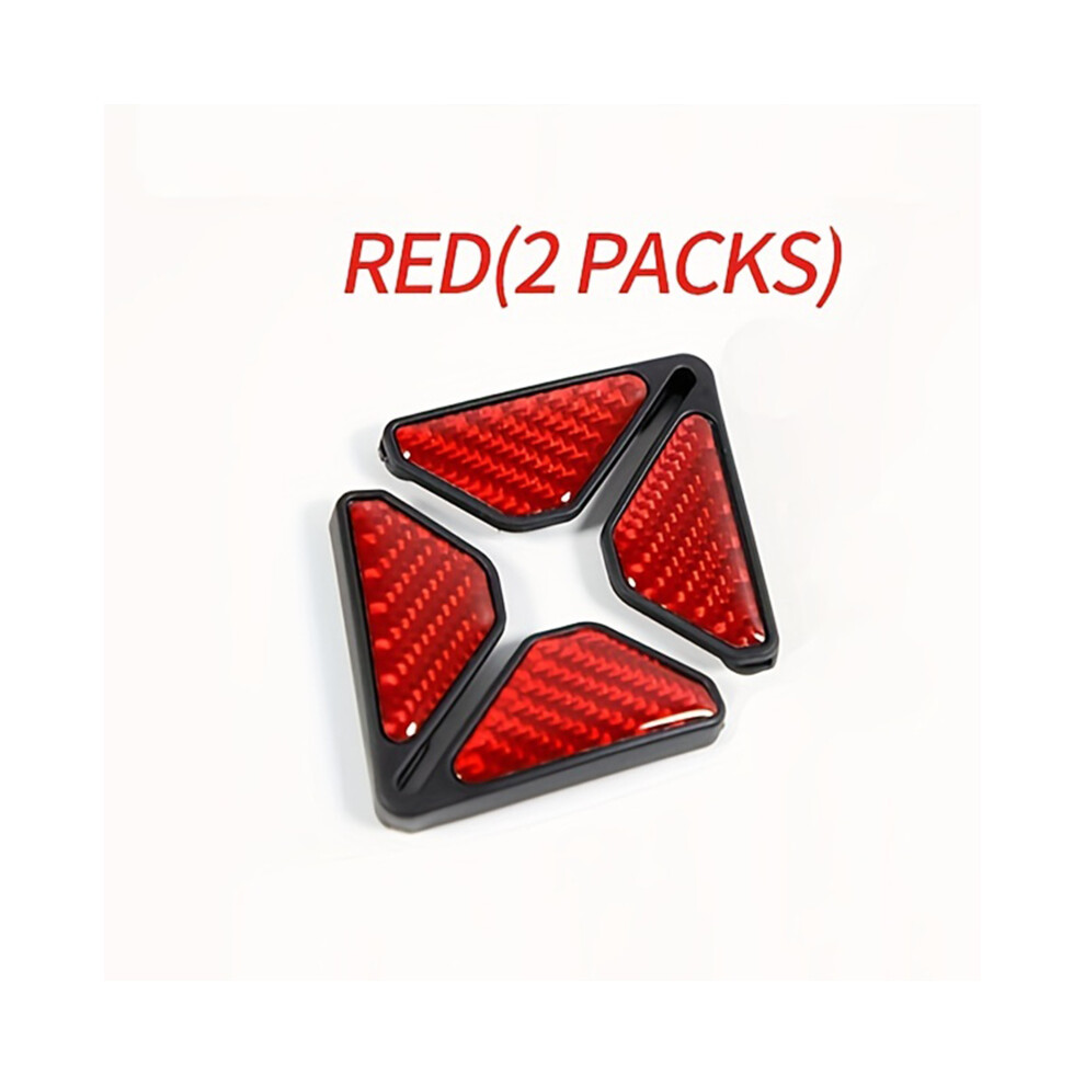 (Red) Universal Silicone Car Door Corner Cover Bumper Crash Scratch Protector Red 9486291589195