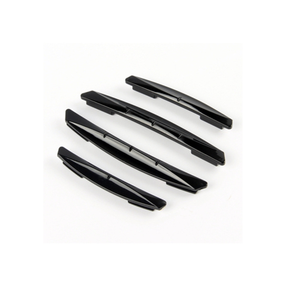 (Black) 4Pcs Car Door Edge Protector Guards Sticker Strip Anti Scratch Collision Black 9486291587412
