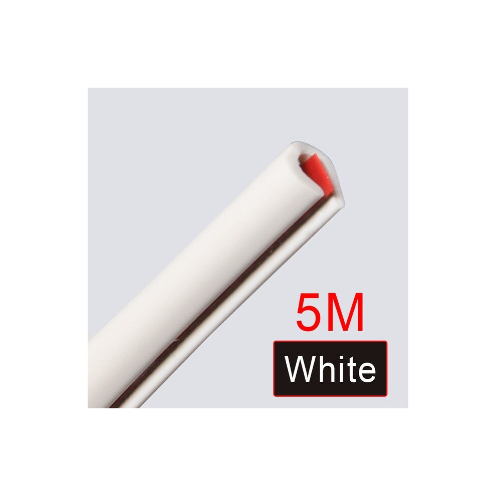 (5M-) 5M/10M U Type Universal Car Door Protection Edge Guards Trim Styling Moulding White 9486291589393