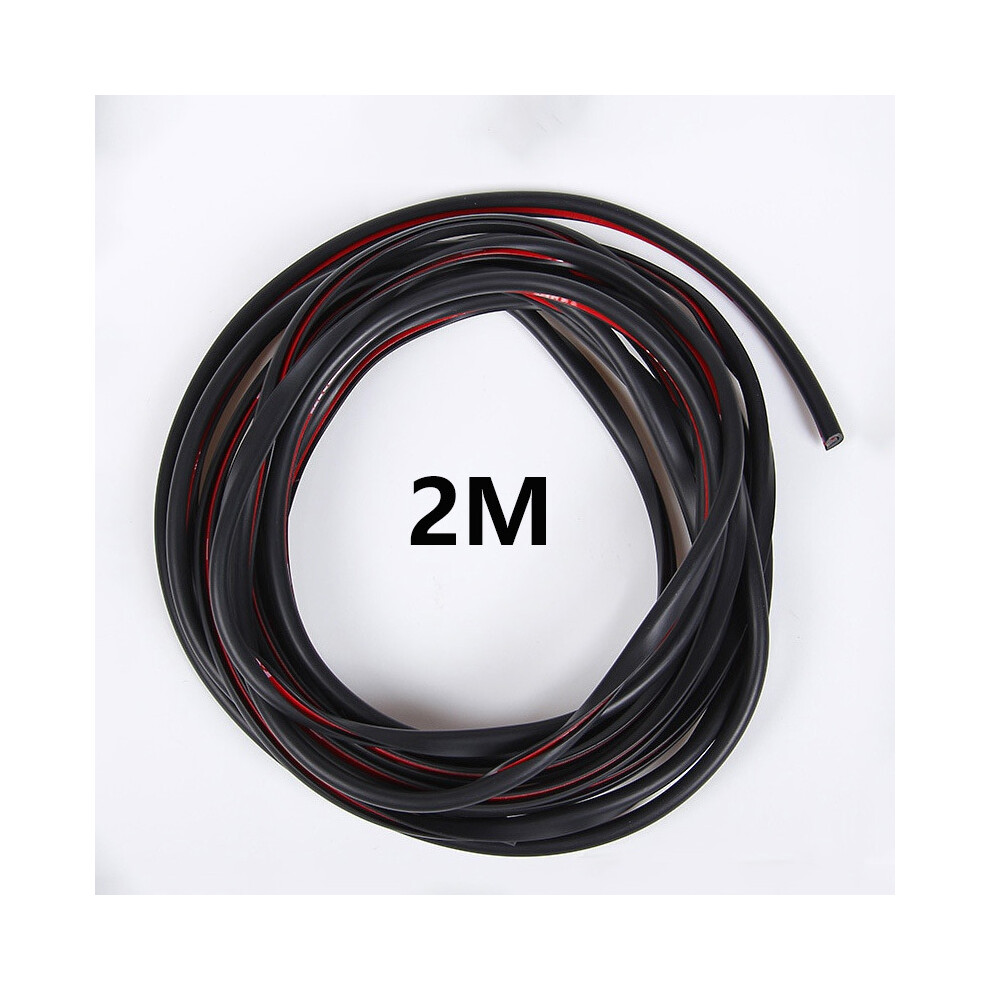 (2M ) Auto Anti-Collision Strip Invisible Anti-Collision Stickers Anti-Scratch Black 9486291589546