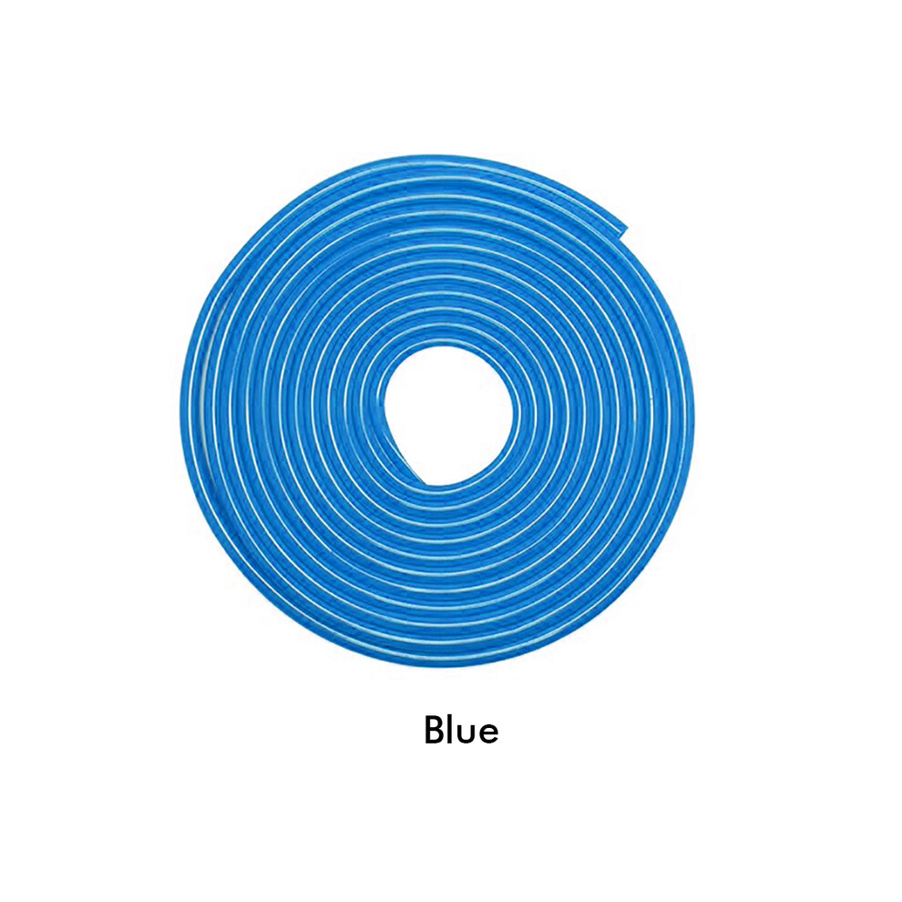 (Blue) 5M Car Door Edge U Type Trim Rubber Scratch Protector Strip For Car Moulding Blue 9486291589829