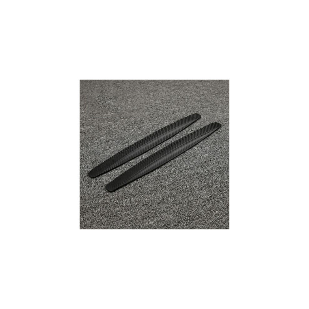 (Black) Anti Collision Car Bumper Guard Strip 2Pcs Front Rear Protection Strips Black 9486291590399