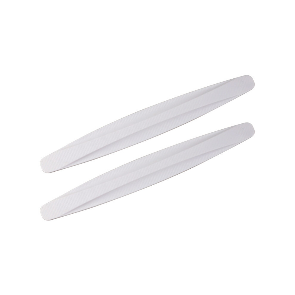 (1 Pair ) 2Pcs Car Bumper Protector Strip Guard Corner Protection Strips Scratch White 9486291591143