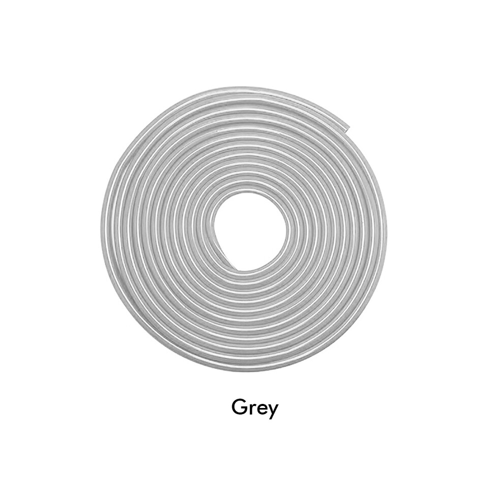 (5M ) 2/5M Car Door Edge Guard Trim Moulding Strip Rubber Anti Scratch Universal Grey 9486291590986