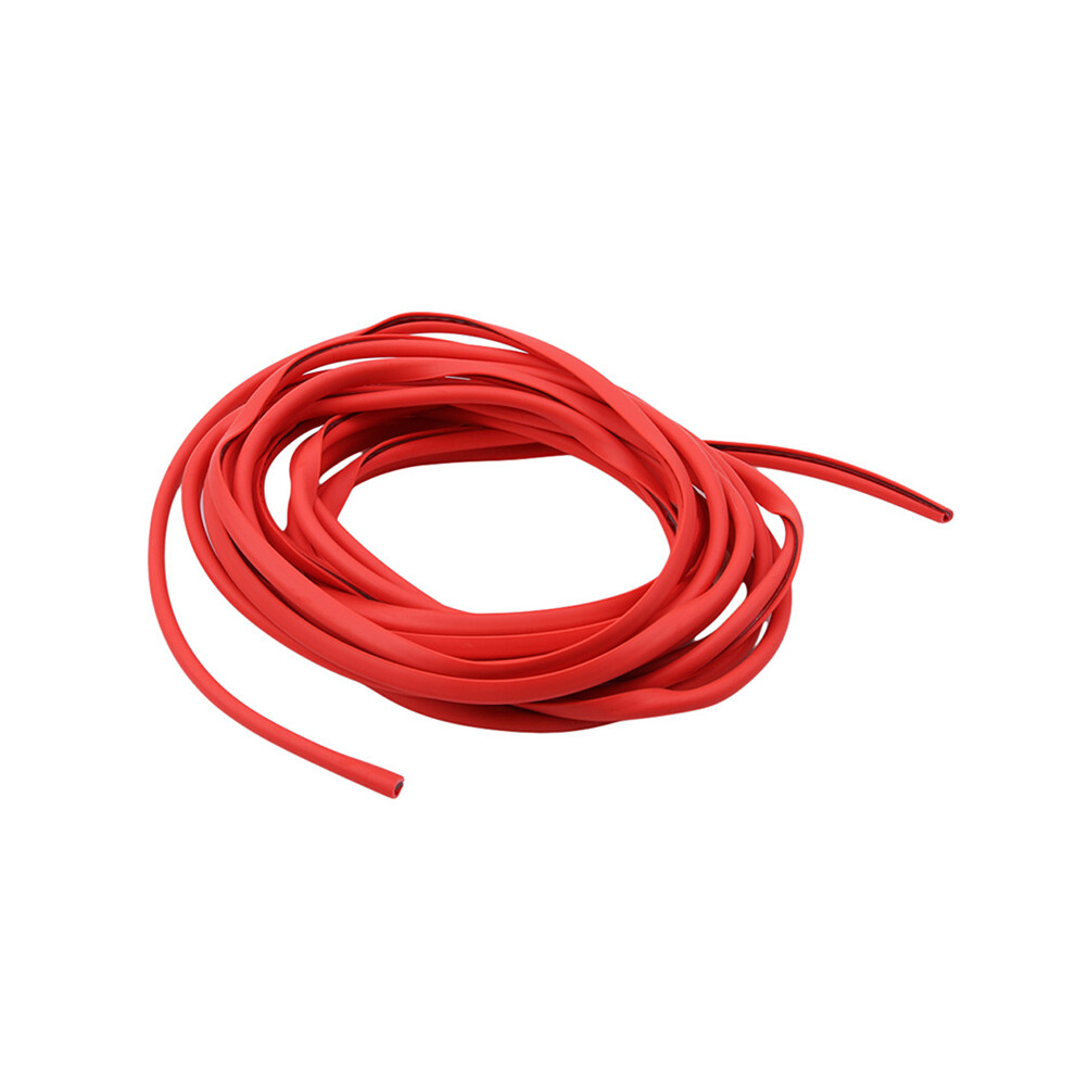 (Red) 5M Auto Universal Car Door Edge Rubber Scratch Protector Moulding Strip Red 9486291591204