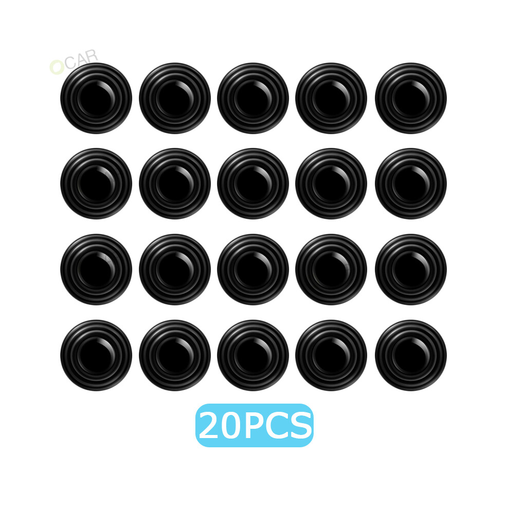 (20Pcs Without Logo) Car Anti-Collision Silicone Pad Shock Absorption Buffer Sound Insulation 9486291592133