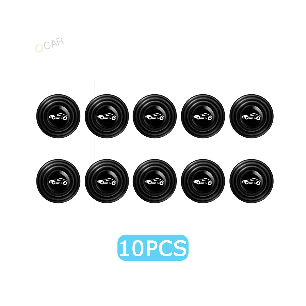(10Pcs With Logo) Car Anti-Collision Silicone Pad Shock Absorption Buffer Sound Insulation 9486291592102