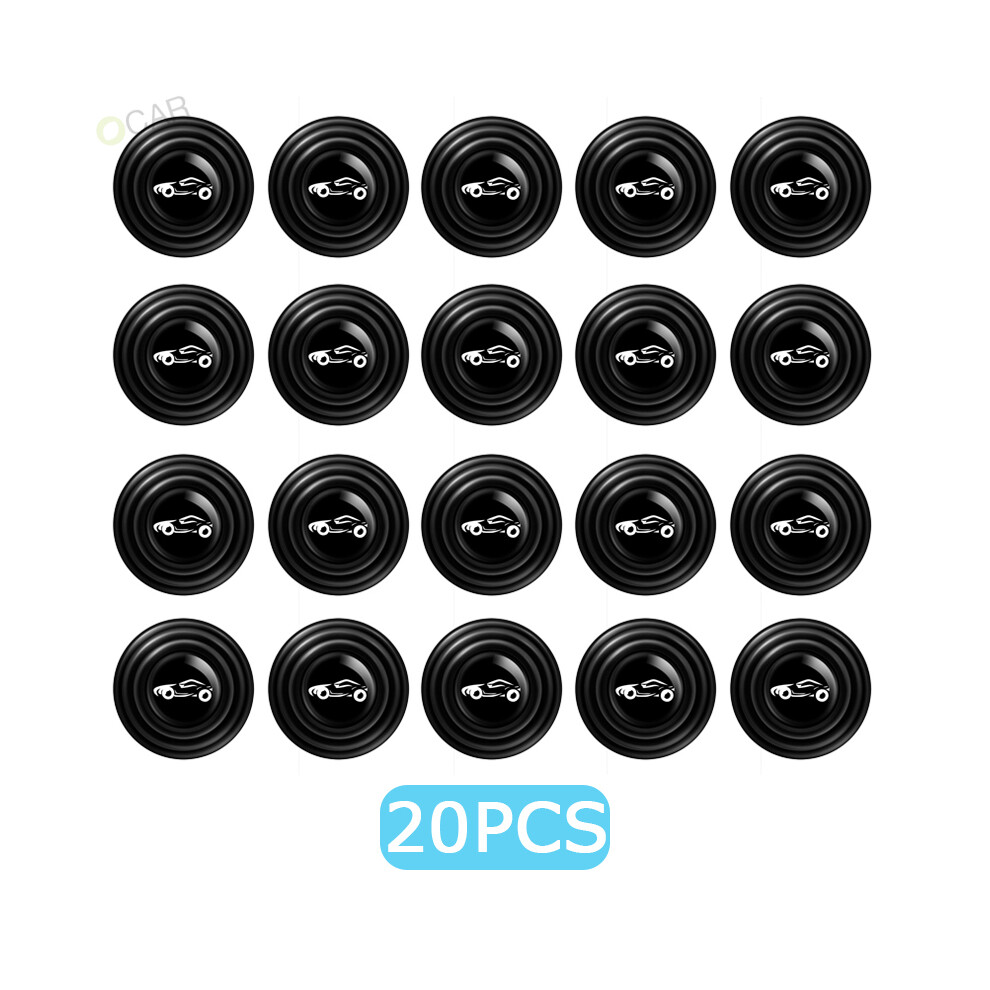 (20Pcs With Logo) Car Anti-Collision Silicone Pad Shock Absorption Buffer Sound Insulation 9486291592126