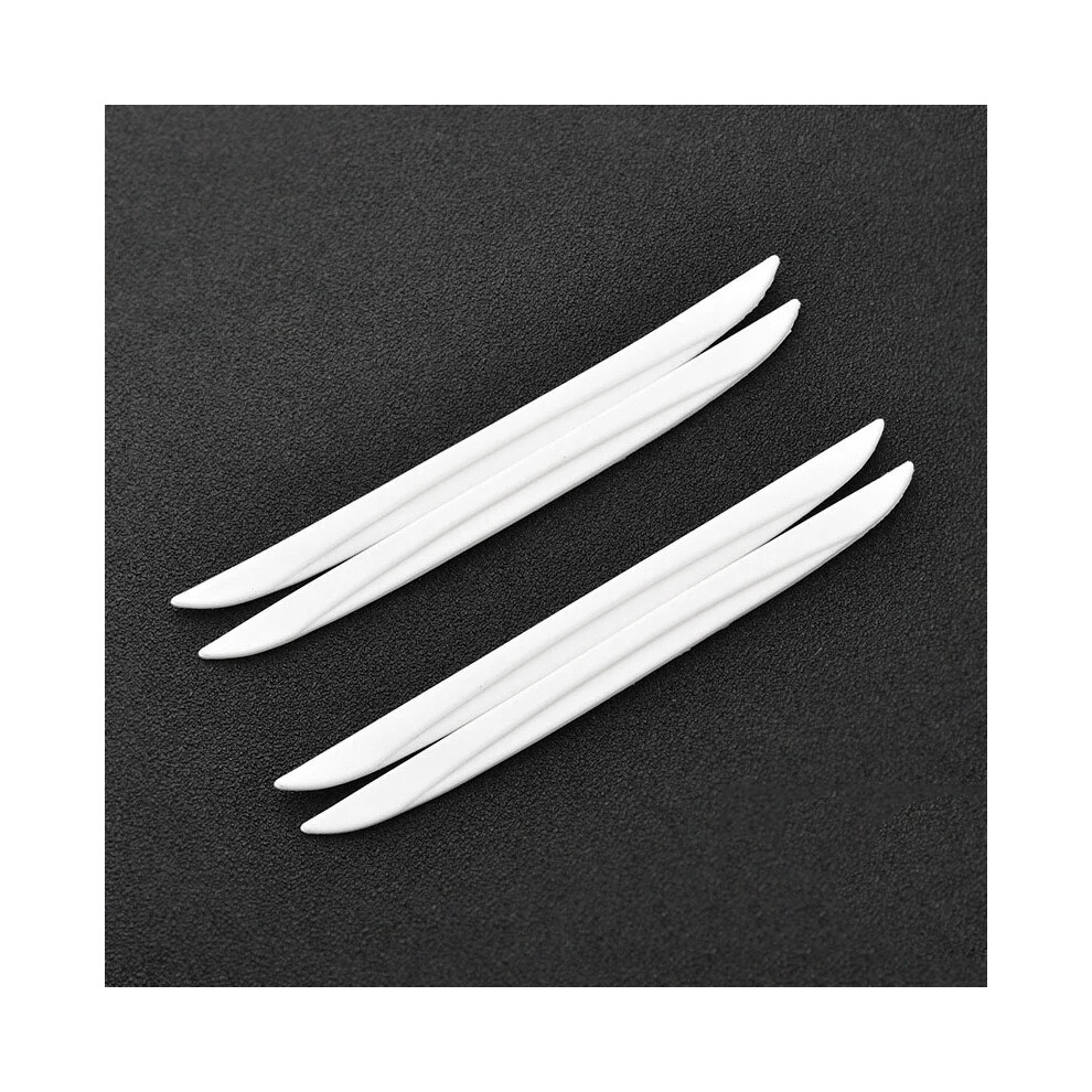 (4Pcs ) 4/6Pcs Set Universal Scrape Guard Bumper Guards Car Door Edge Protector White 9486291593772