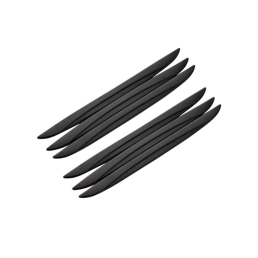 (6Pcs ) 4/6Pcs Set Universal Scrape Guard Bumper Guards Car Door Edge Protector Black 9486291593789