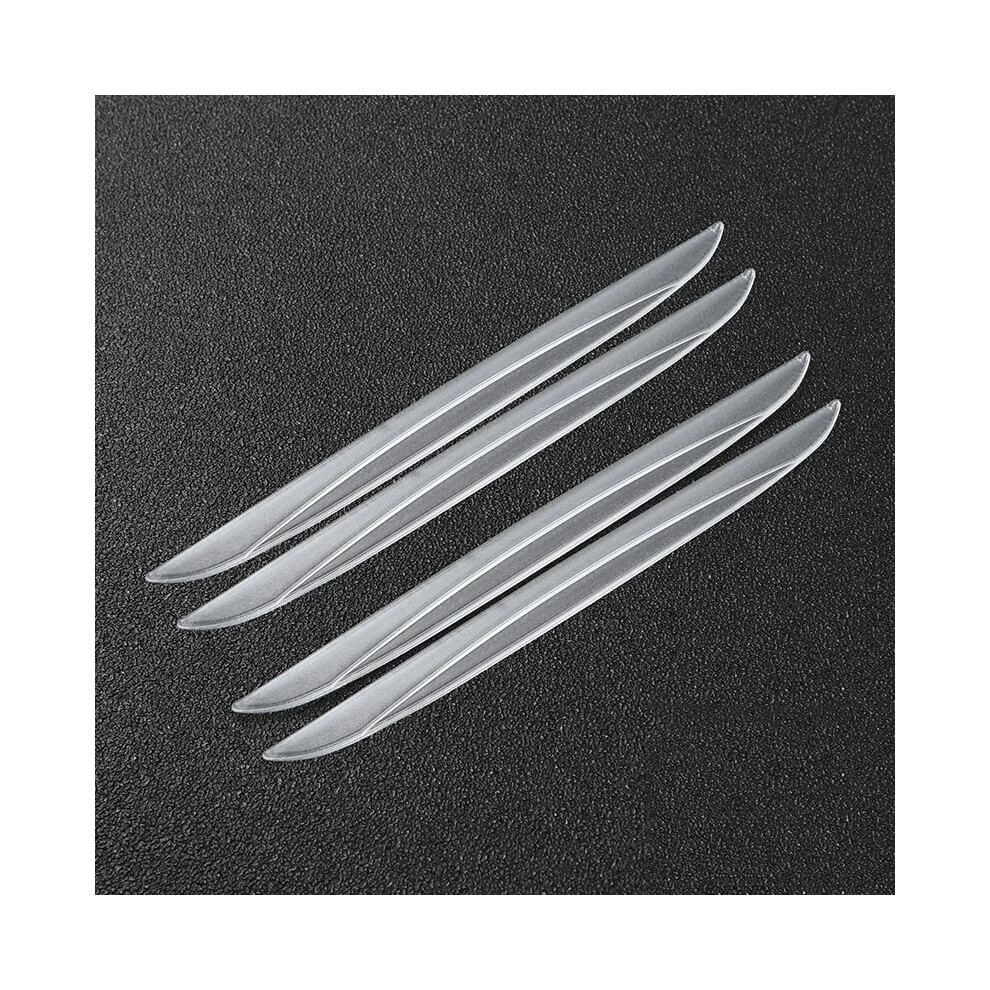 (4Pcs Transparent) 4/6Pcs Set Universal Scrape Guard Bumper Guards Car Door Edge Protector 9486291593765