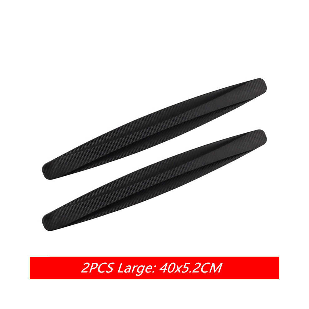 (40X5.2cm ) 2Pcs Car Bumper Protector Strip Guard Corner Protection Strips Anti-Scratch Black 9486291594670