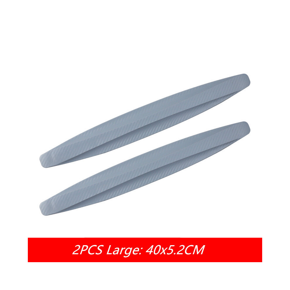 (40X5.2cm ) 2Pcs Car Bumper Protector Strip Guard Corner Protection Strips Anti-Scratch Gray 9486291594687