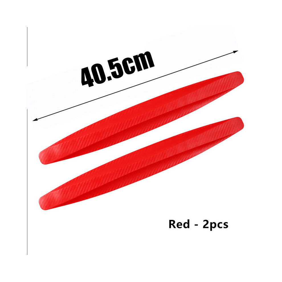 (2Pcs 40.5Cm ) Anti Collision Car Bumper Guard Strip Car Sticker Door Edge Guards Trim Red 9486291595257