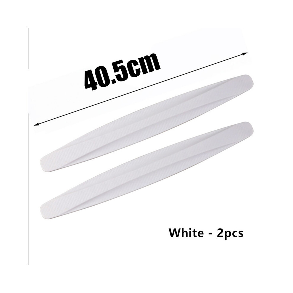 (2Pcs 40.5Cm ) Anti Collision Car Bumper Guard Strip Car Sticker Door Edge Guards Trim White 9486291595264