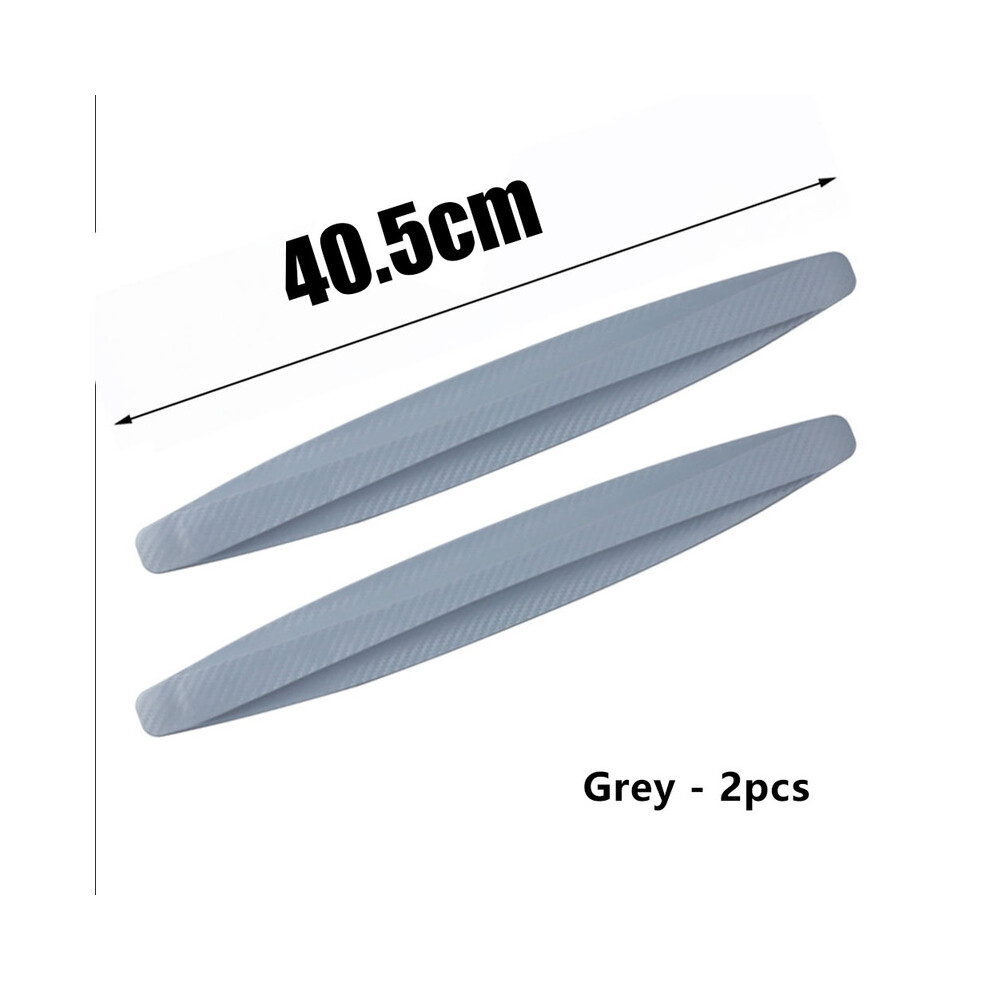 (2Pcs 40.5Cm ) Anti Collision Car Bumper Guard Strip Car Sticker Door Edge Guards Trim Gray 9486291595240