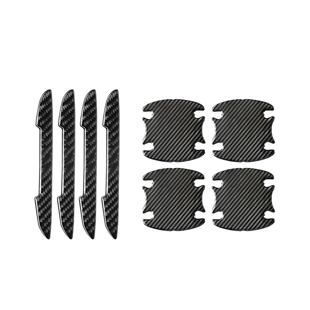 (Set2) Car Door Handle Bowl Scratch Protective Stickers Carbon Fiber Protector 9486291596209