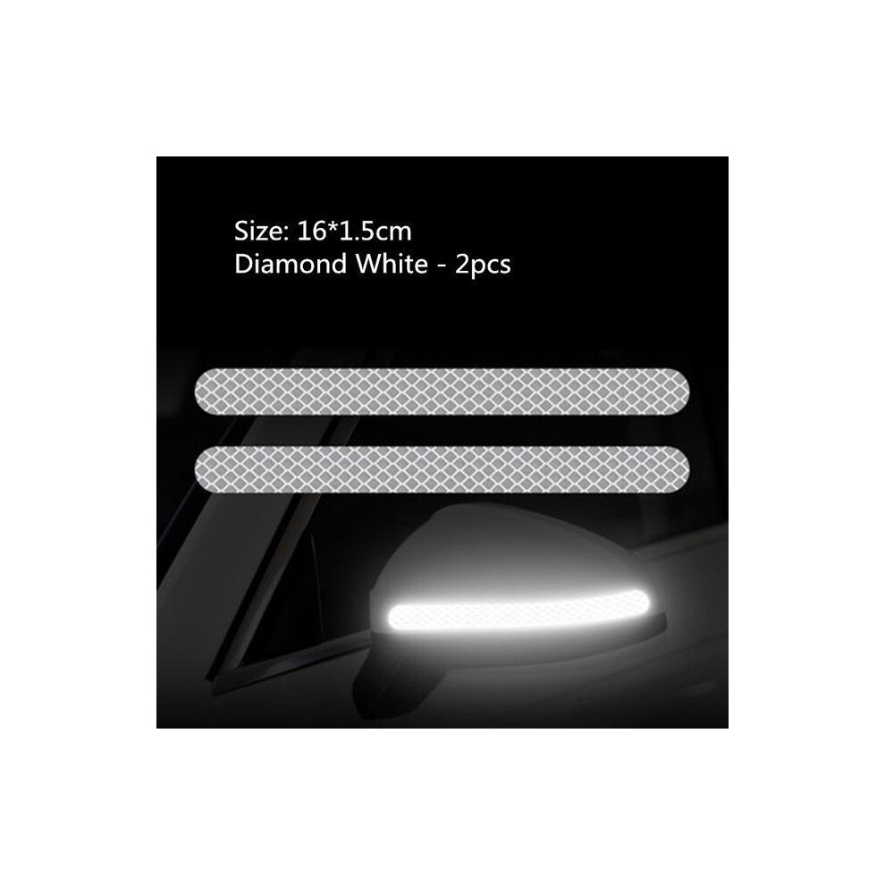 (Reflective Sticker) 2Pcs Car Bumper Protector Strip Guard Corner Protection Strips Scratch 9486291596957