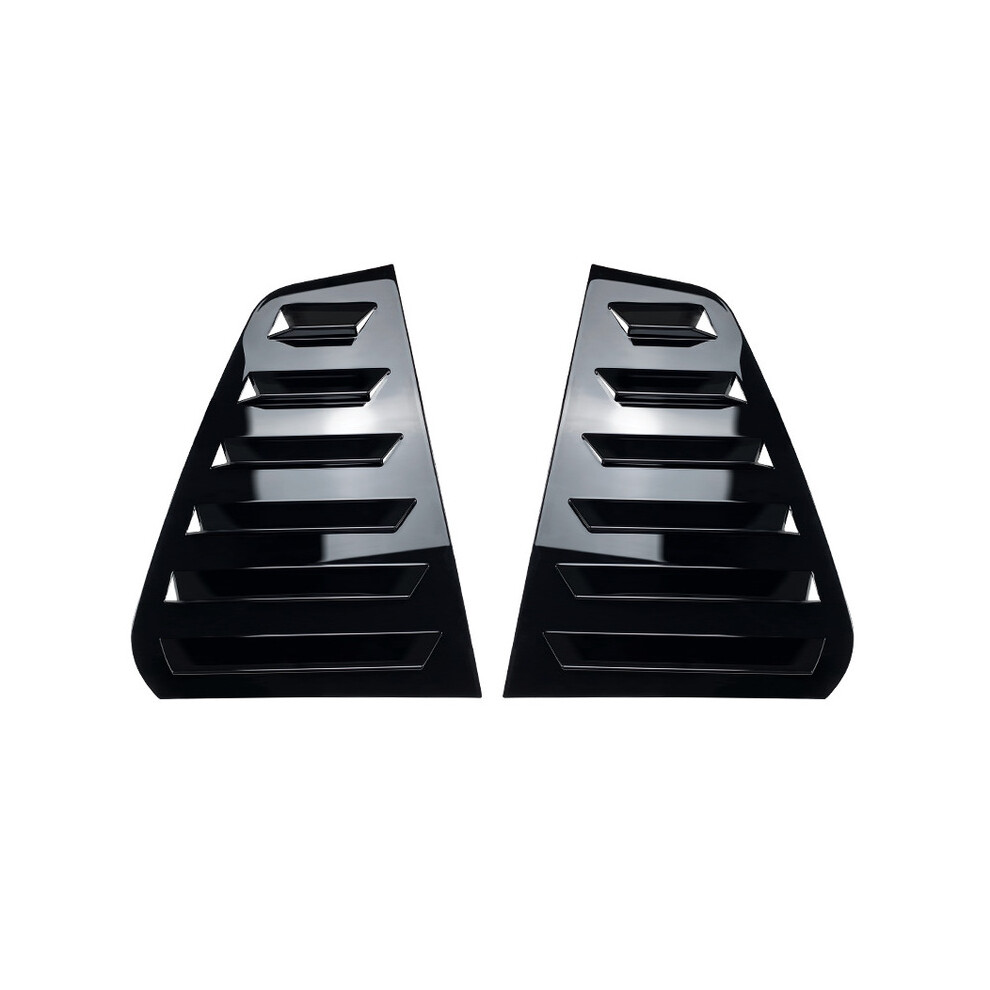 (Mk7 7.5 Gloss ) 2Pcs Car Rear Shutter Cover Trim Window Louver Side Vent Trim For Vw Golf Black 9486291522420