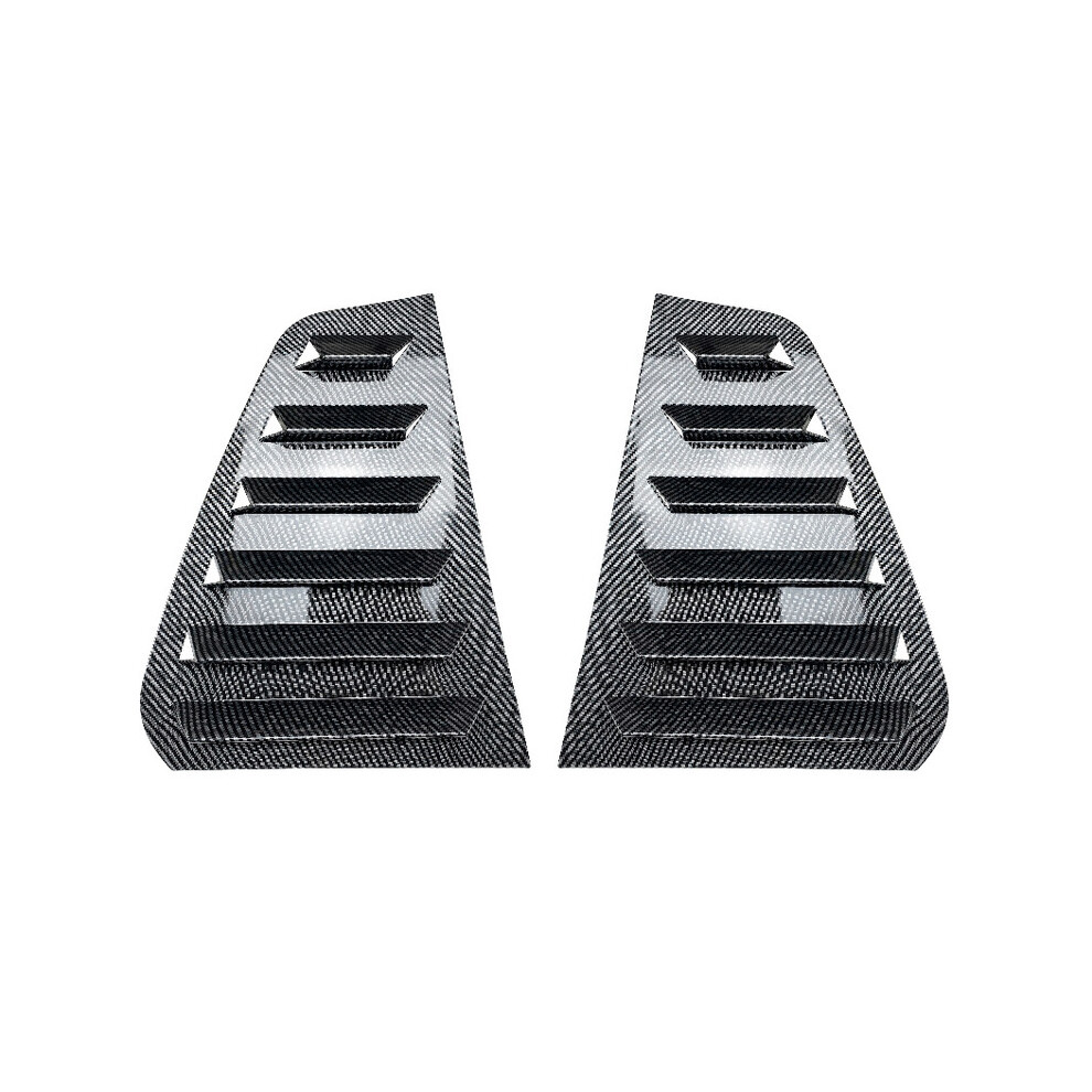(Mk7 7.5 Carbon Look) 2Pcs Car Rear Shutter Cover Trim Window Louver Side Vent Trim For Vw Golf 9486291522413