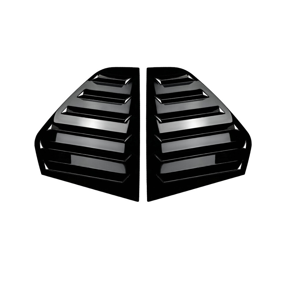 (Mk8 Gloss ) 2Pcs Car Rear Shutter Cover Trim Window Louver Side Vent Trim For Vw Golf Black 9486291522444