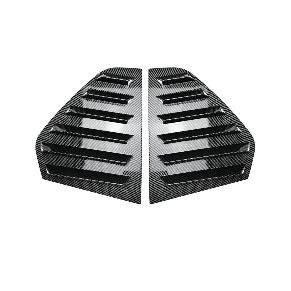(Mk8 Carbon Look) 2Pcs Car Rear Shutter Cover Trim Window Louver Side Vent Trim For Vw Golf 9486291522437