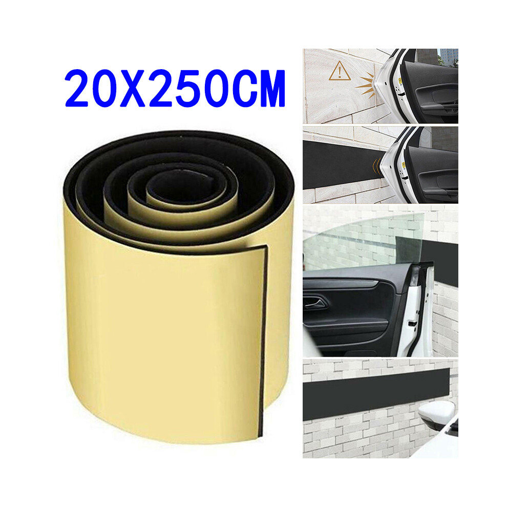 (250X20cm 6Mm) 250X20cm Car Door Garage Protective Rubber Wall Guard Bumpers Safety Parking 9486291599996