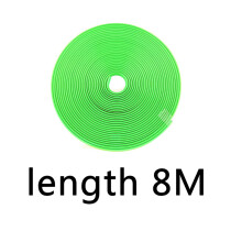 (8m-green) 8M / 4M Car Rim Protect Strip Wheel Edge Protector bright Matte car Wheel