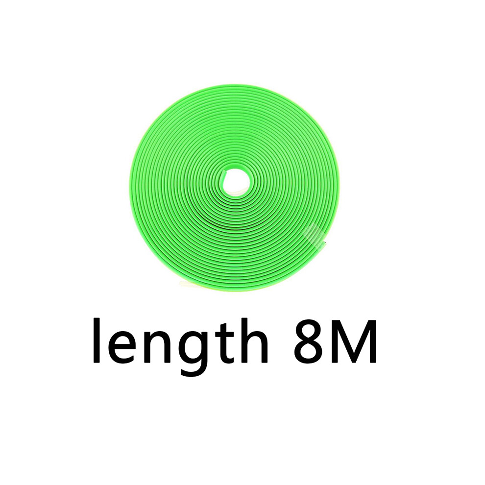 (8m-green) 8M / 4M Car Rim Protect Strip Wheel Edge Protector bright Matte car Wheel-image-OPC-PF96NX5-NEW