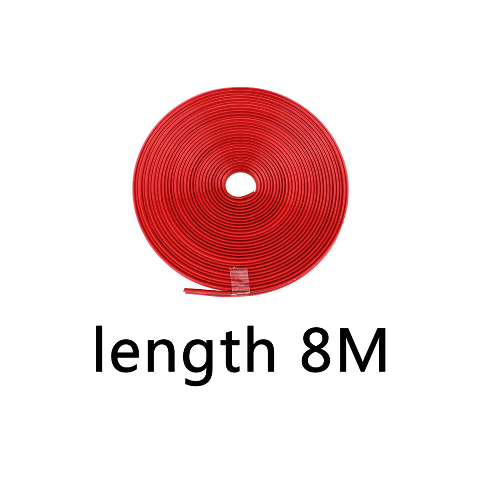 (8m-red) 8M / 4M Car Rim Protect Strip Wheel Edge Protector bright Matte car Wheel-image-OPC-PF96NX8-NEW