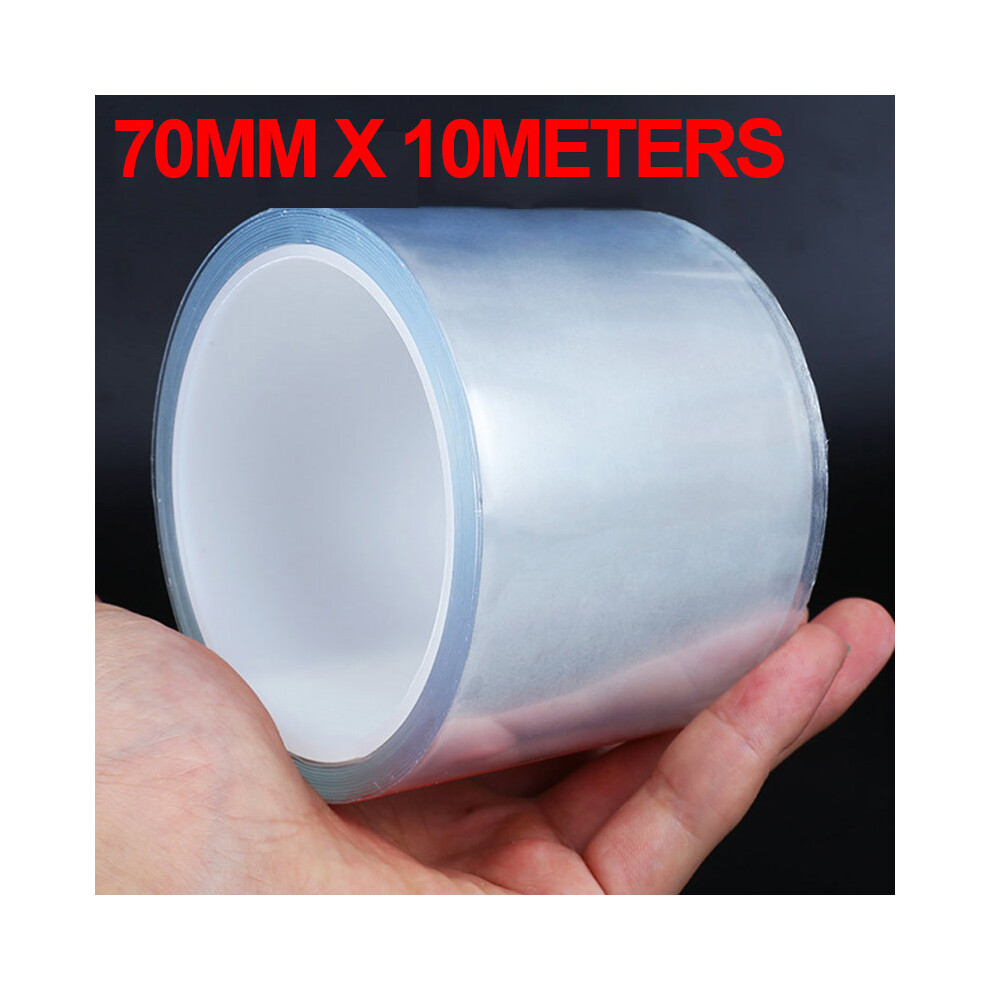 (7Cm X 10M) Car Door Threshold Protective Film Transparent Car Sticker Anti-Scratch 9486291601576