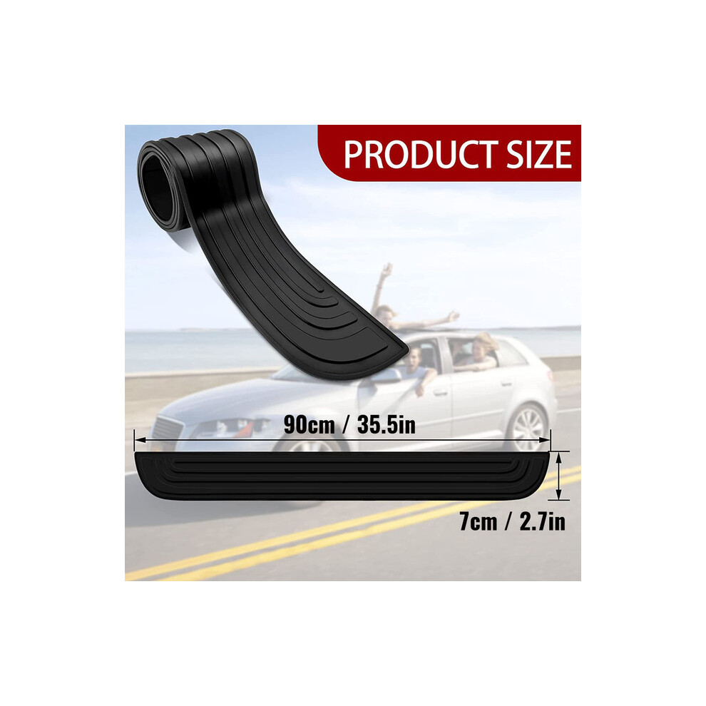(90Cm) Anti-Scratch Car Trunk Door Sill Plate Protector Universal Rear Bumper 9486291601866