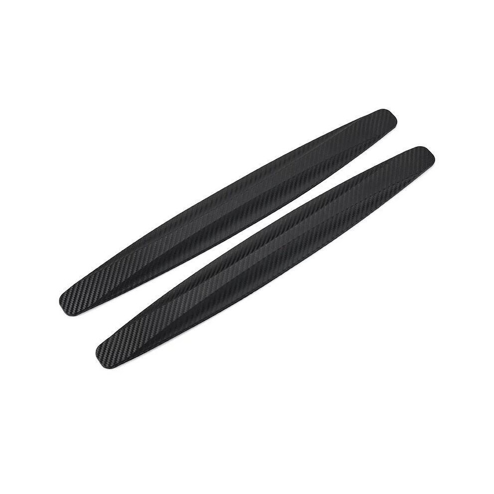 (Black) Universal Front Rear Bumper Corner Protector Guard Car Anti-Collision Black 9486291603440