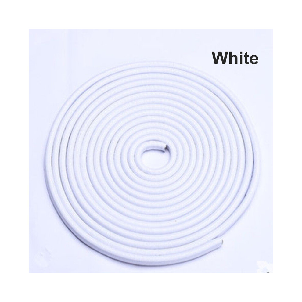(White) 1M Car Door Protector Edge Scratch Strip Guard Trim Automobile Door Anti White 9486291603228